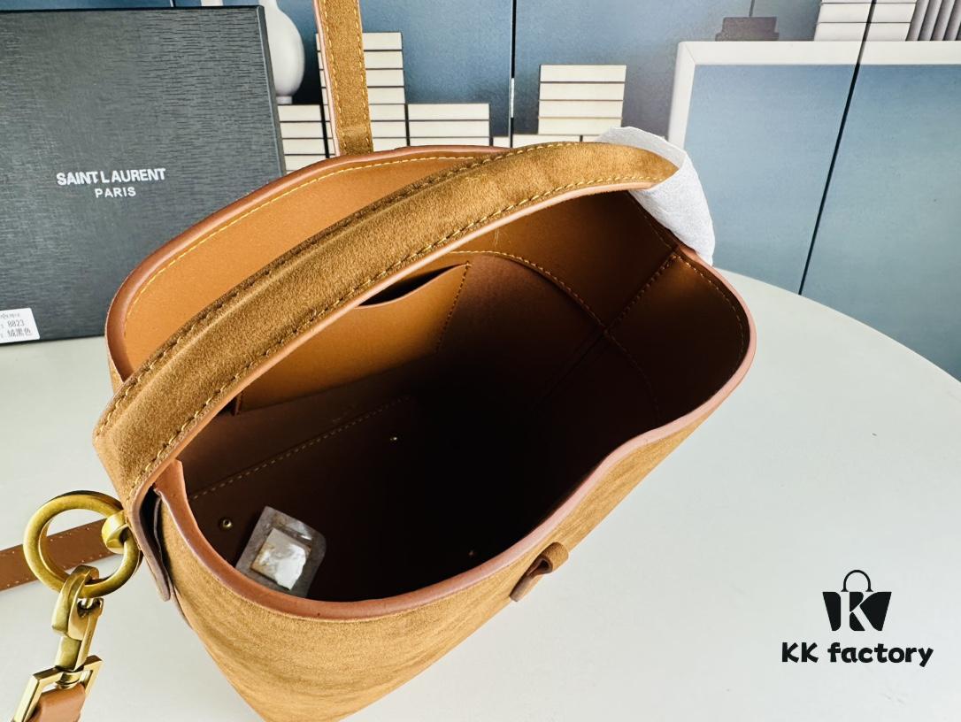 YSL LE37 Small Suede Bucket Bag, New Arrival for Fall/Winter, Comes with Box, Limited Stock