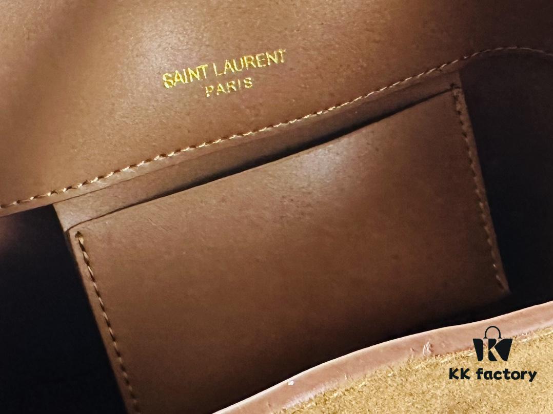 YSL LE37 Small Suede Bucket Bag, New Arrival for Fall/Winter, Comes with Box, Limited Stock