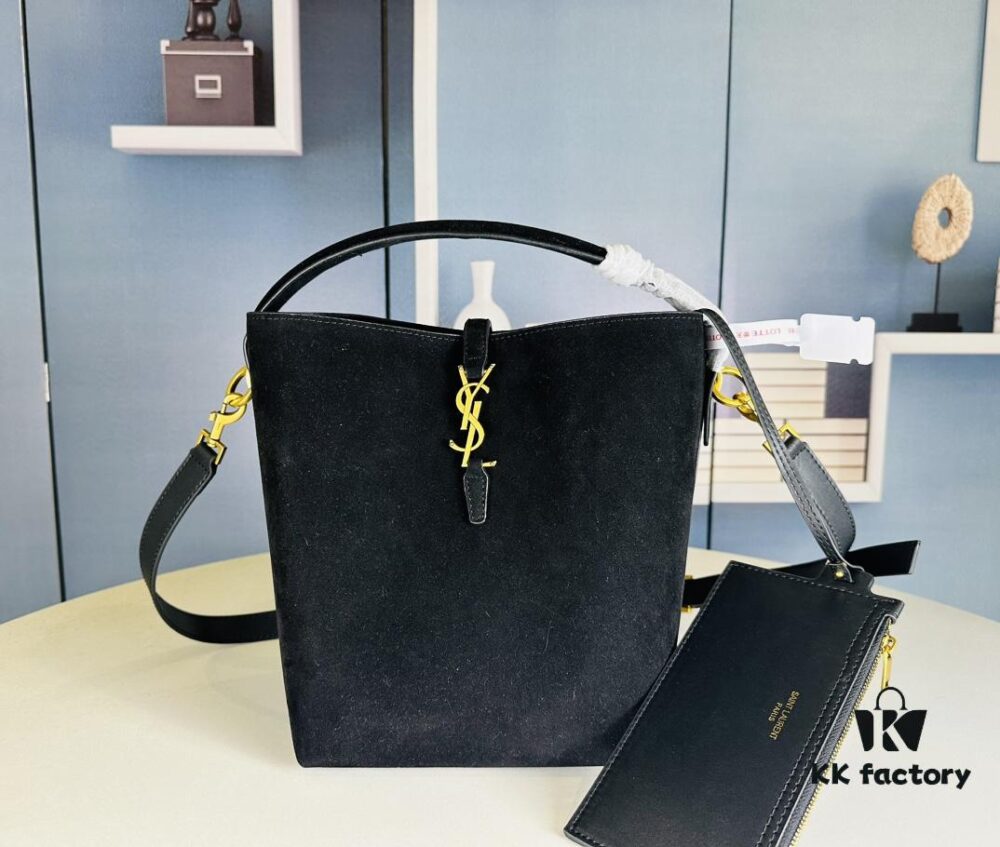 New Autumn and Winter Arrival Matte Large YSL Bucket Bag with Box 💰 Great Find! Authentic YSL LE37 Bucket Bag, Celebrity Style, Limited Quantity