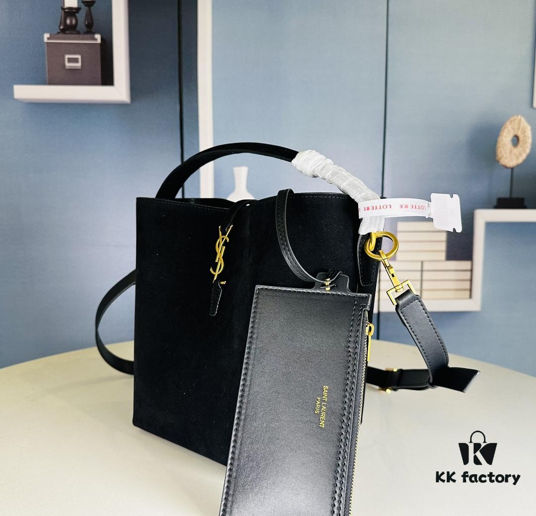 New Autumn and Winter Arrival Matte Large YSL Bucket Bag with Box 💰 Great Find! Authentic YSL LE37 Bucket Bag, Celebrity Style, Limited Quantity