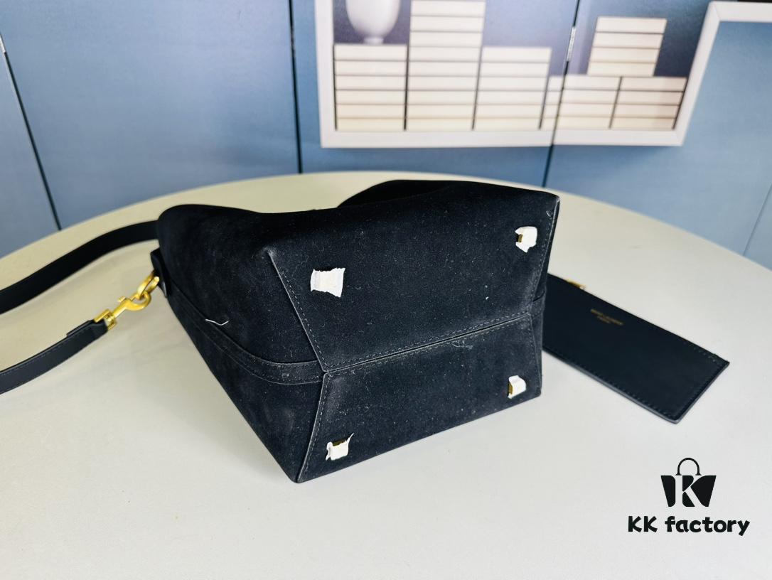 New Autumn and Winter Arrival Matte Large YSL Bucket Bag with Box 💰 Great Find! Authentic YSL LE37 Bucket Bag, Celebrity Style, Limited Quantity