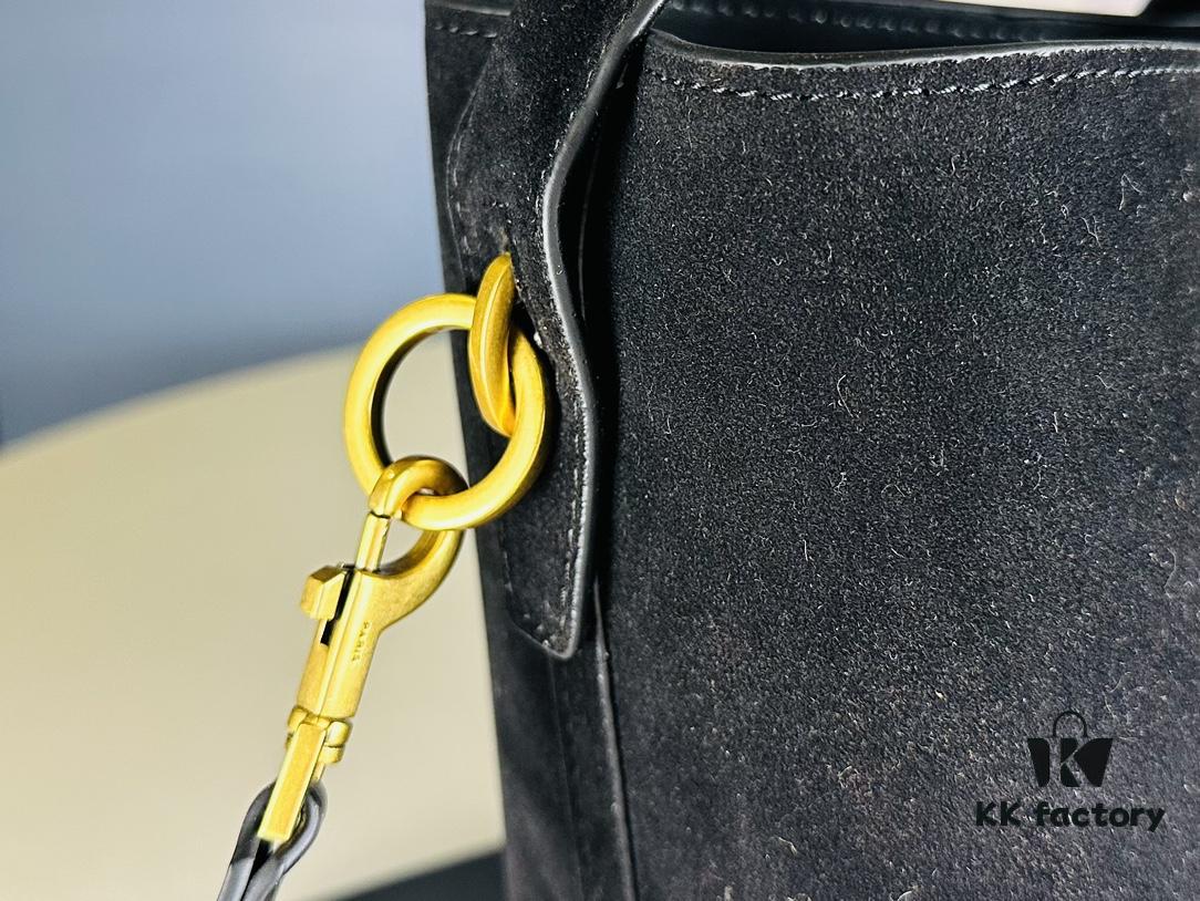 New Autumn and Winter Arrival Matte Large YSL Bucket Bag with Box 💰 Great Find! Authentic YSL LE37 Bucket Bag, Celebrity Style, Limited Quantity