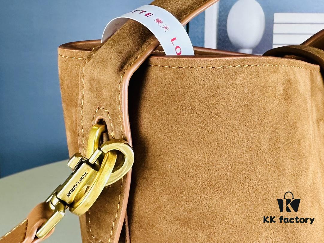 New Arrival Autumn and Winter Matte Large YSL Bucket Bag with Box - Celebrity Style LE37