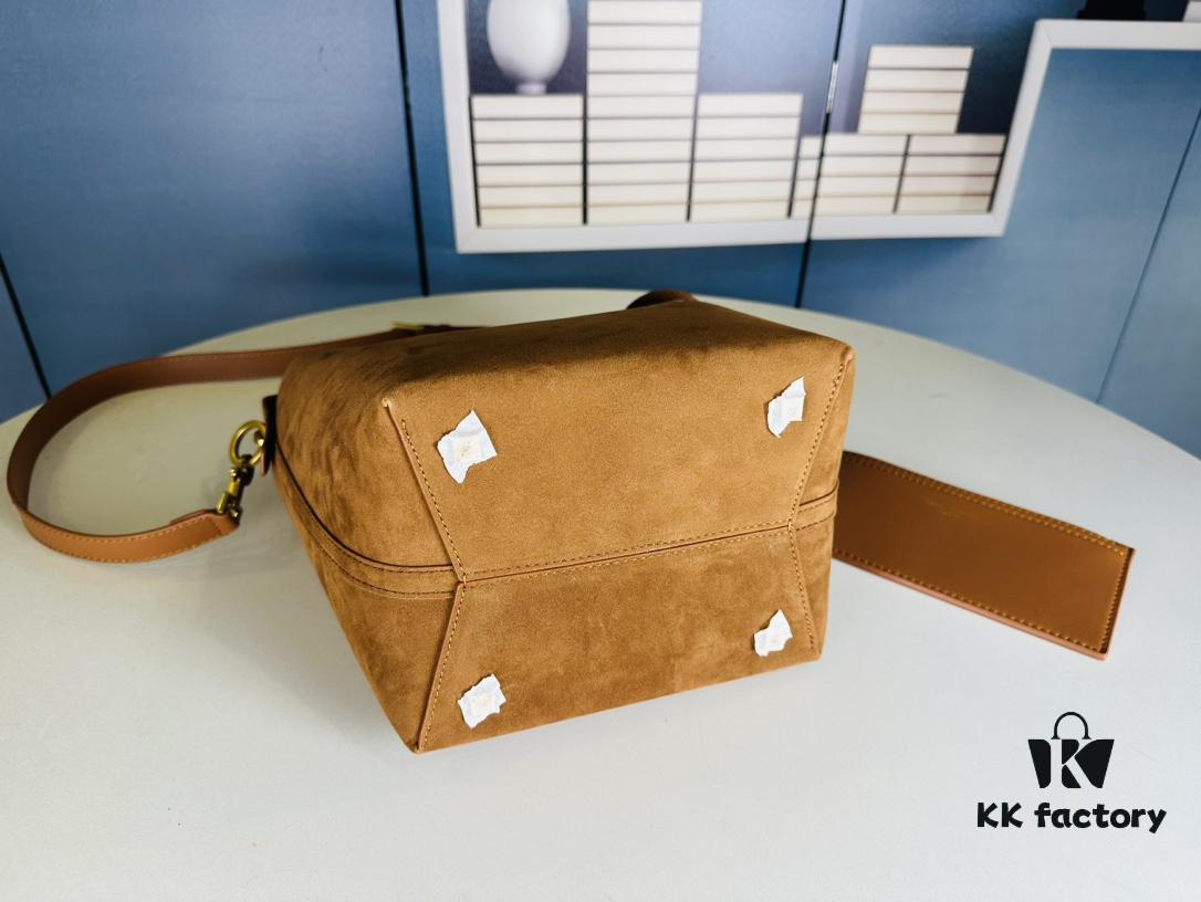 New Arrival Autumn and Winter Matte Large YSL Bucket Bag with Box - Celebrity Style LE37