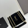 Medium YSL LOU LOU Suede Leather Chain Shoulder Bag with Box ||| Loulou Black Brown Nubuck