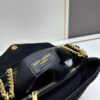 Medium YSL LOU LOU Suede Leather Chain Shoulder Bag with Box ||| Loulou Black Brown Nubuck