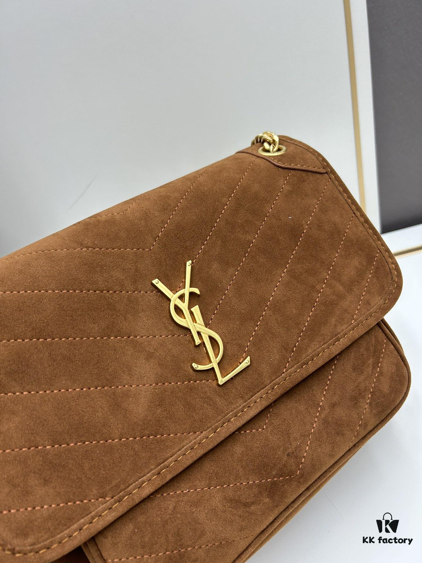 New Large Size with Box 💰YSL ||| Saint Laurent Suede Niki Messenger Bag