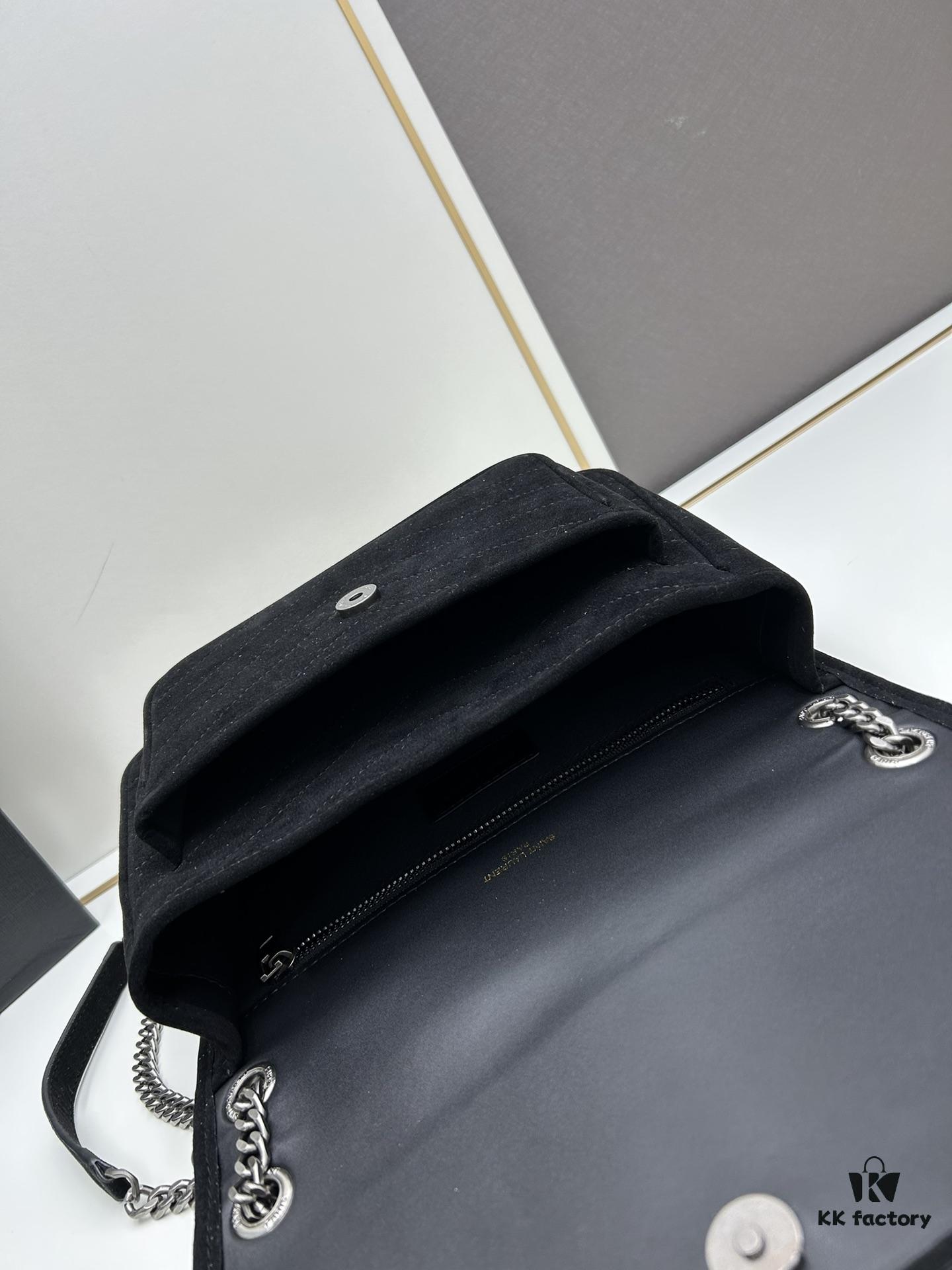 New Large Size with Box 💰YSL ||| Saint Laurent Suede Niki Messenger Bag