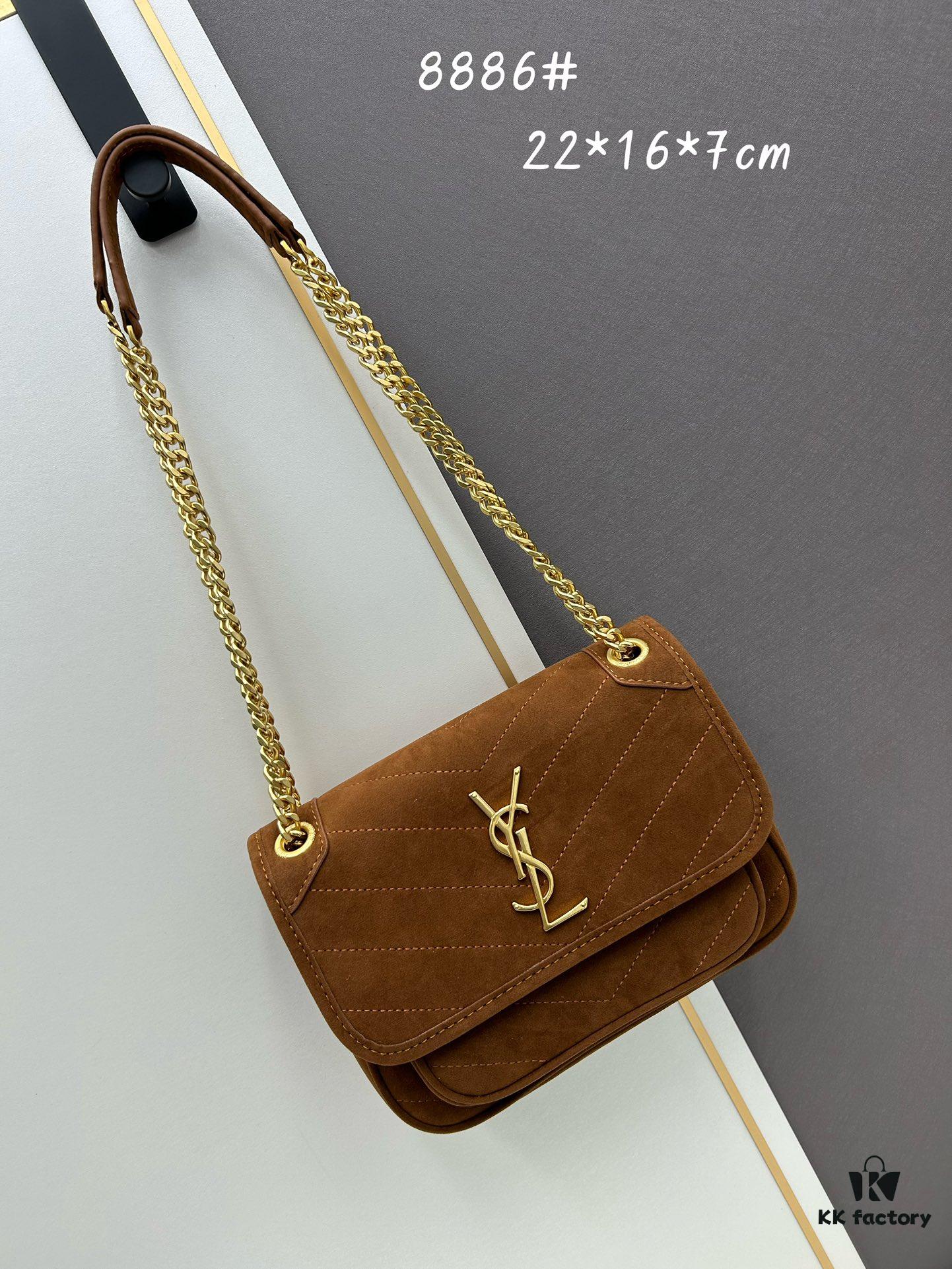 New Arrival Small Size with Box 💰 YSL ||| Saint Laurent Suede Niki Messenger Bag