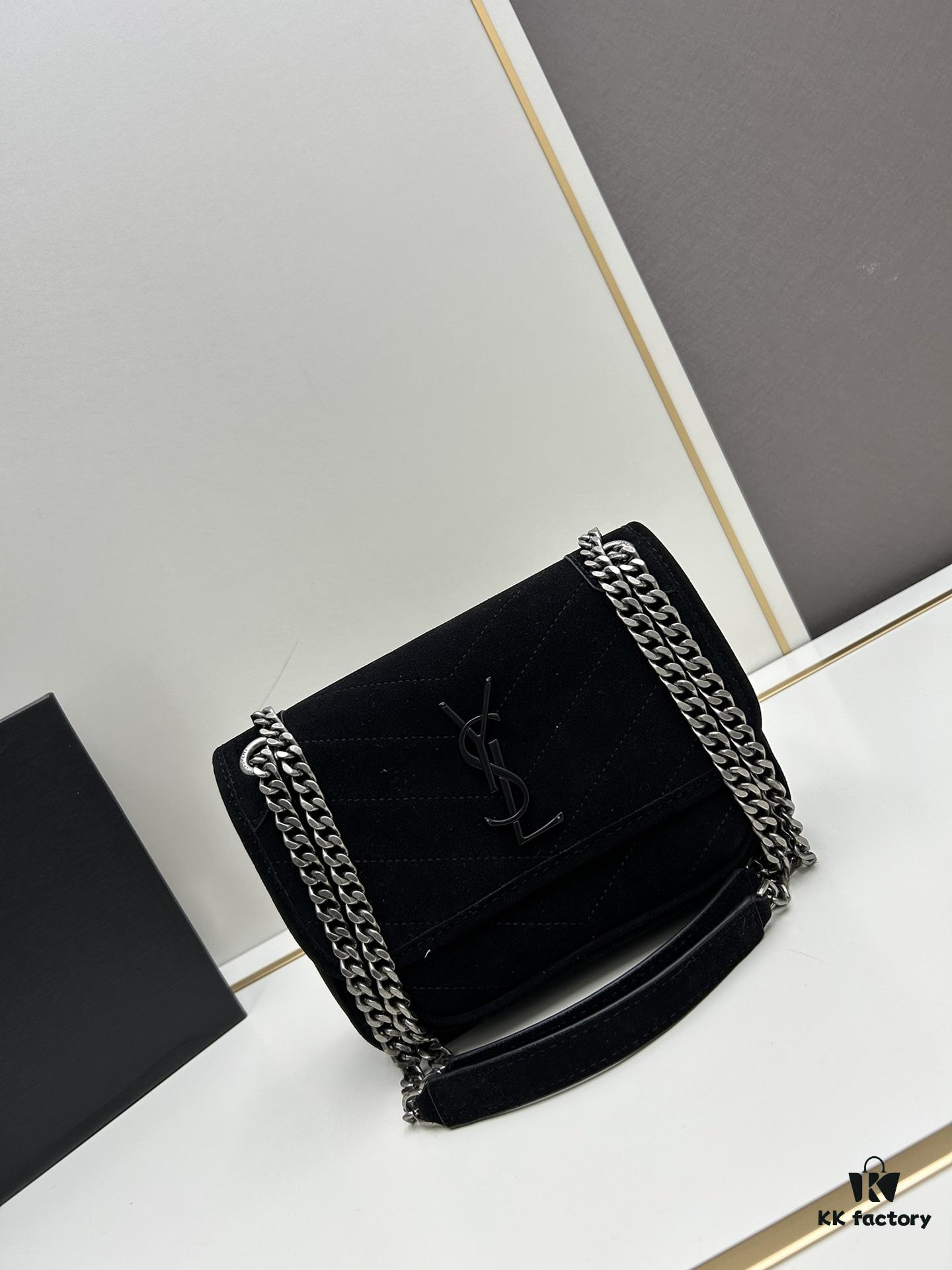 New Arrival Small Size with Box 💰YSL ||| Saint Laurent Suede Niki Messenger Bag