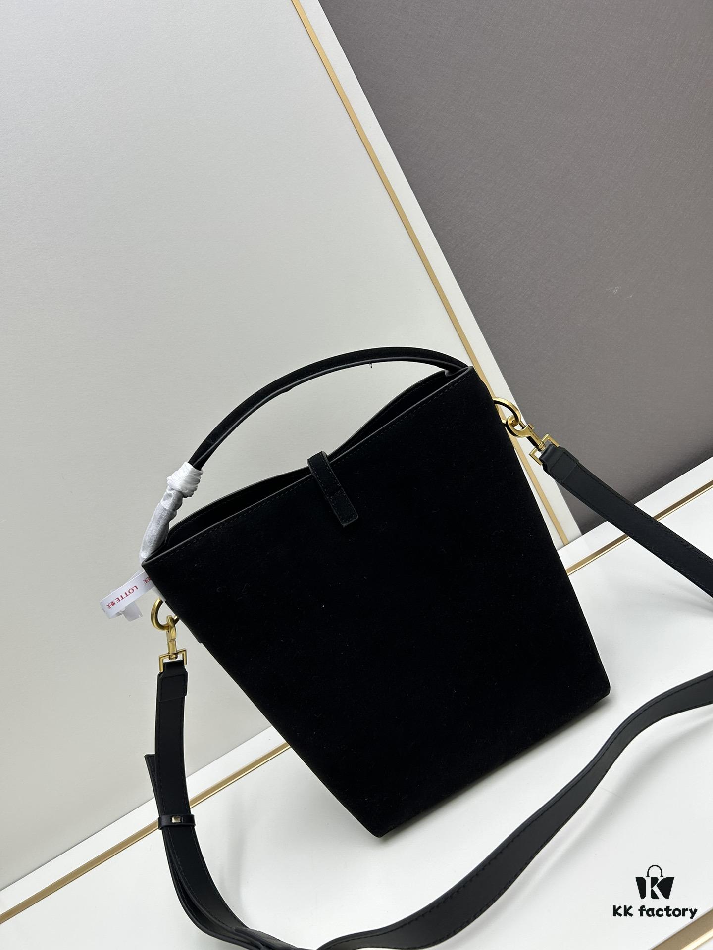 New Autumn/Winter Arrival Matte Large YSL Bucket Bag with Box 💰 Great Find! Authentic YSL LE37 Bucket Bag, Celebrity Style, Limited Quantity