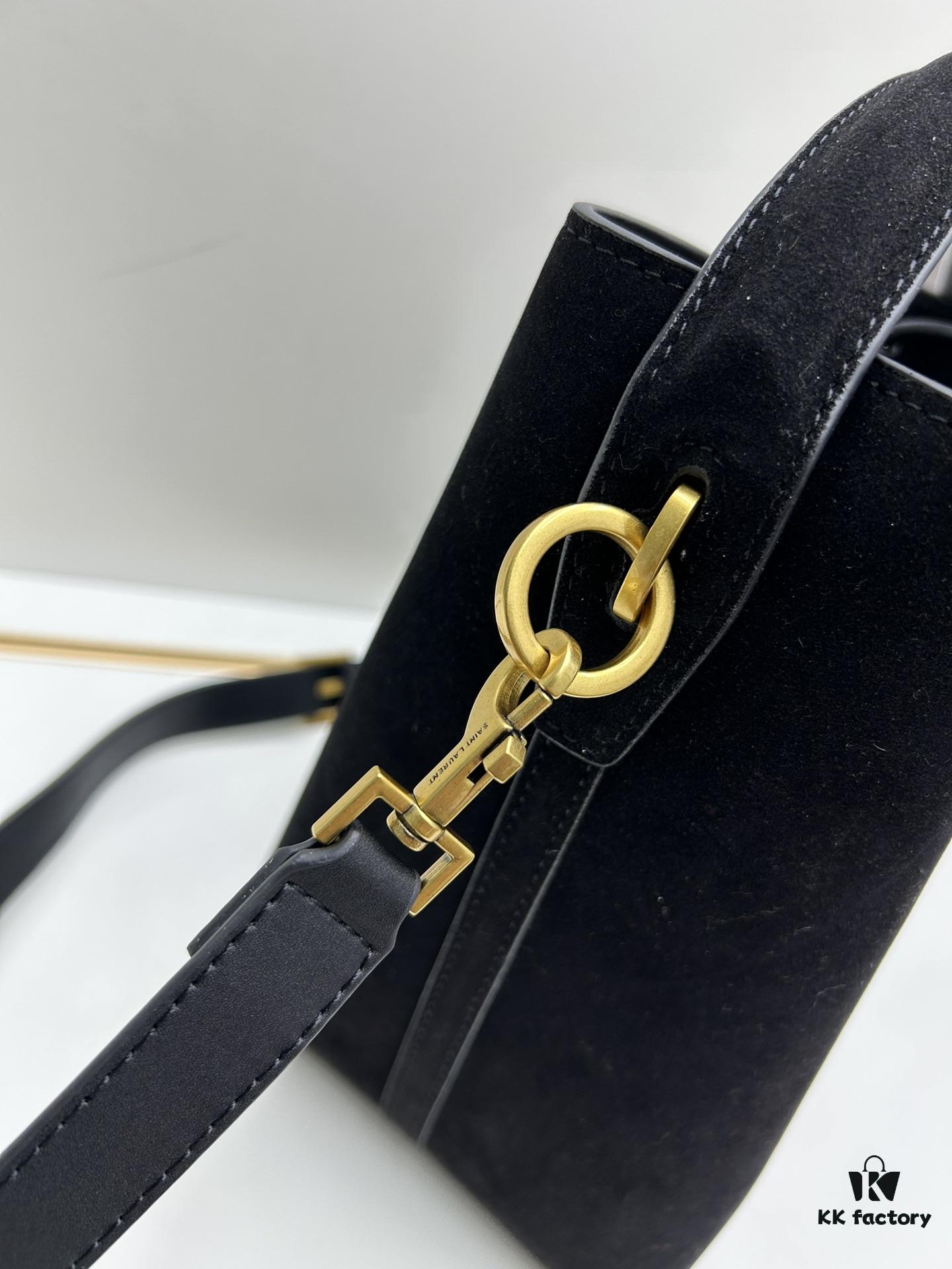 New Autumn/Winter Arrival Matte Large YSL Bucket Bag with Box 💰 Great Find! Authentic YSL LE37 Bucket Bag, Celebrity Style, Limited Quantity