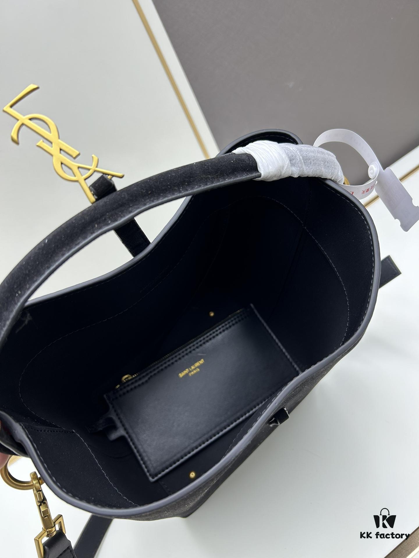 New Autumn/Winter Arrival Matte Large YSL Bucket Bag with Box 💰 Great Find! Authentic YSL LE37 Bucket Bag, Celebrity Style, Limited Quantity