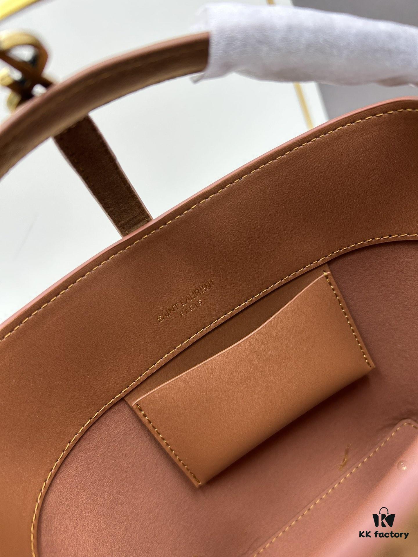 New Autumn/Winter Arrival Matte Mini YSL Bucket Bag with Box - Authentic YSL LE37 in Black Gold Hardware, Celebrity Style