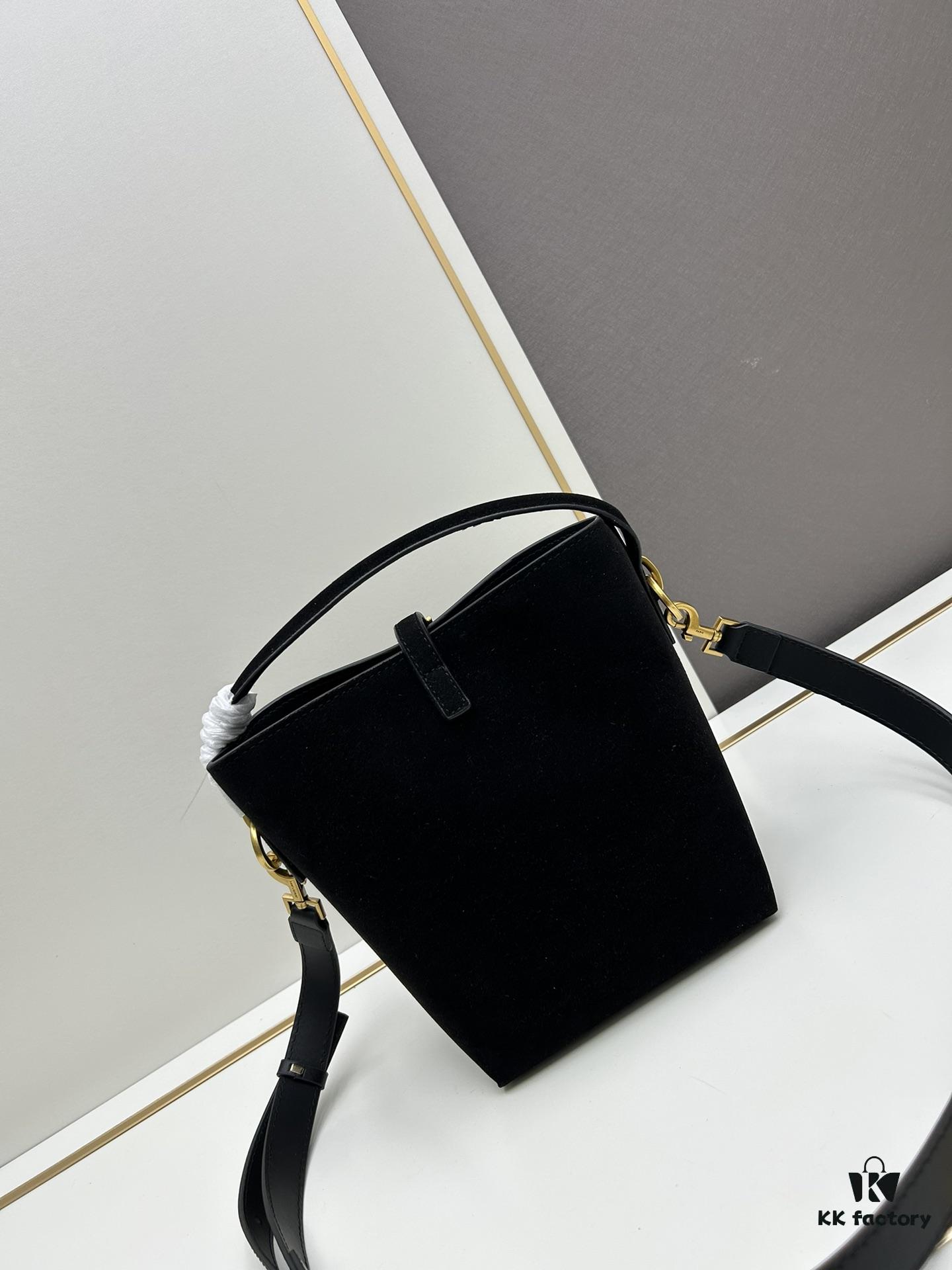 YSL LE37 Small Suede Bucket Bag, Limited Stock, Includes Box and Dust Bag