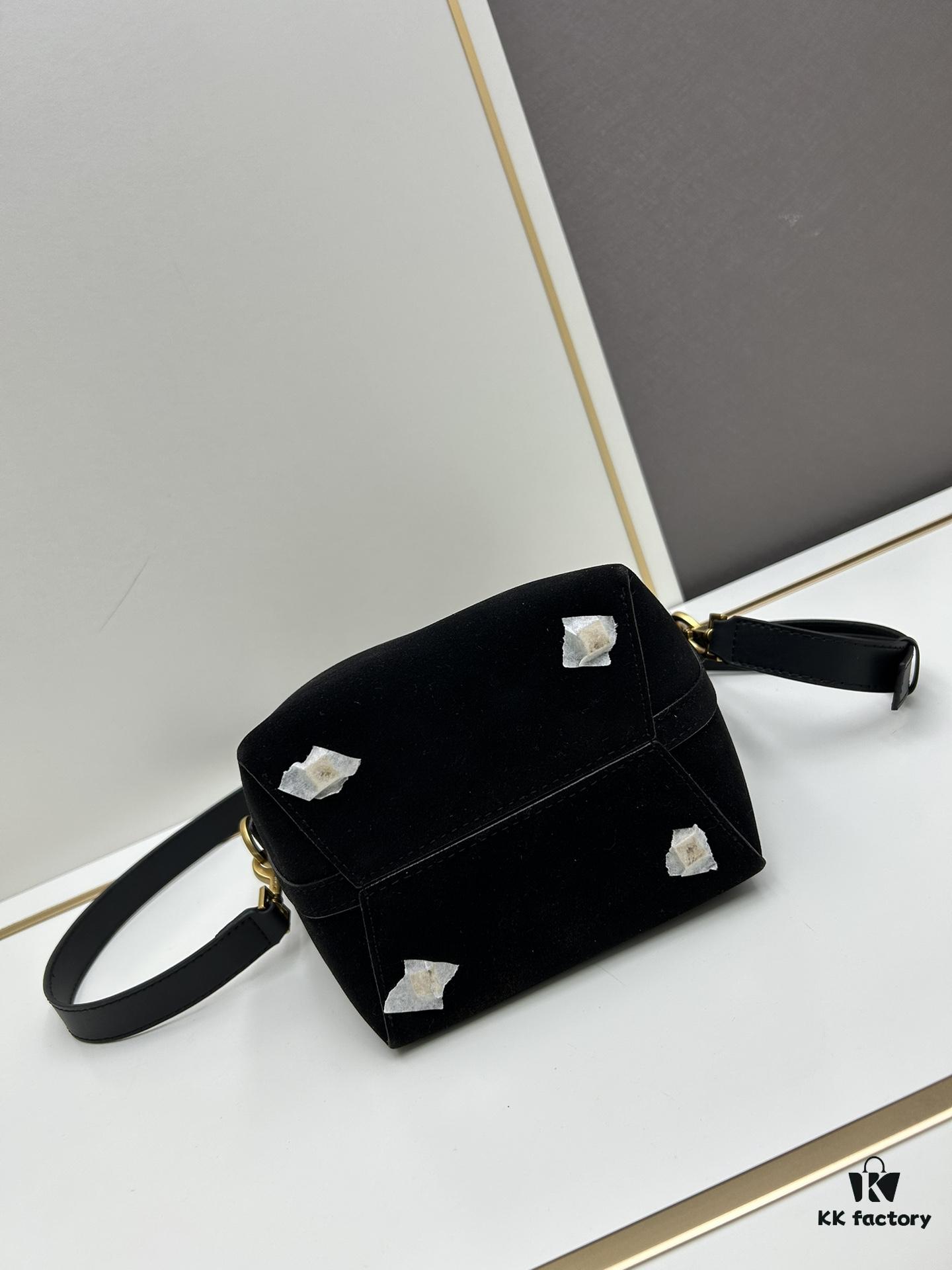 YSL LE37 Small Suede Bucket Bag, Limited Stock, Includes Box and Dust Bag