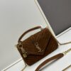 New Arrival with Box ||| Suede YSL Saint Laurent V-Logo Sling Bag