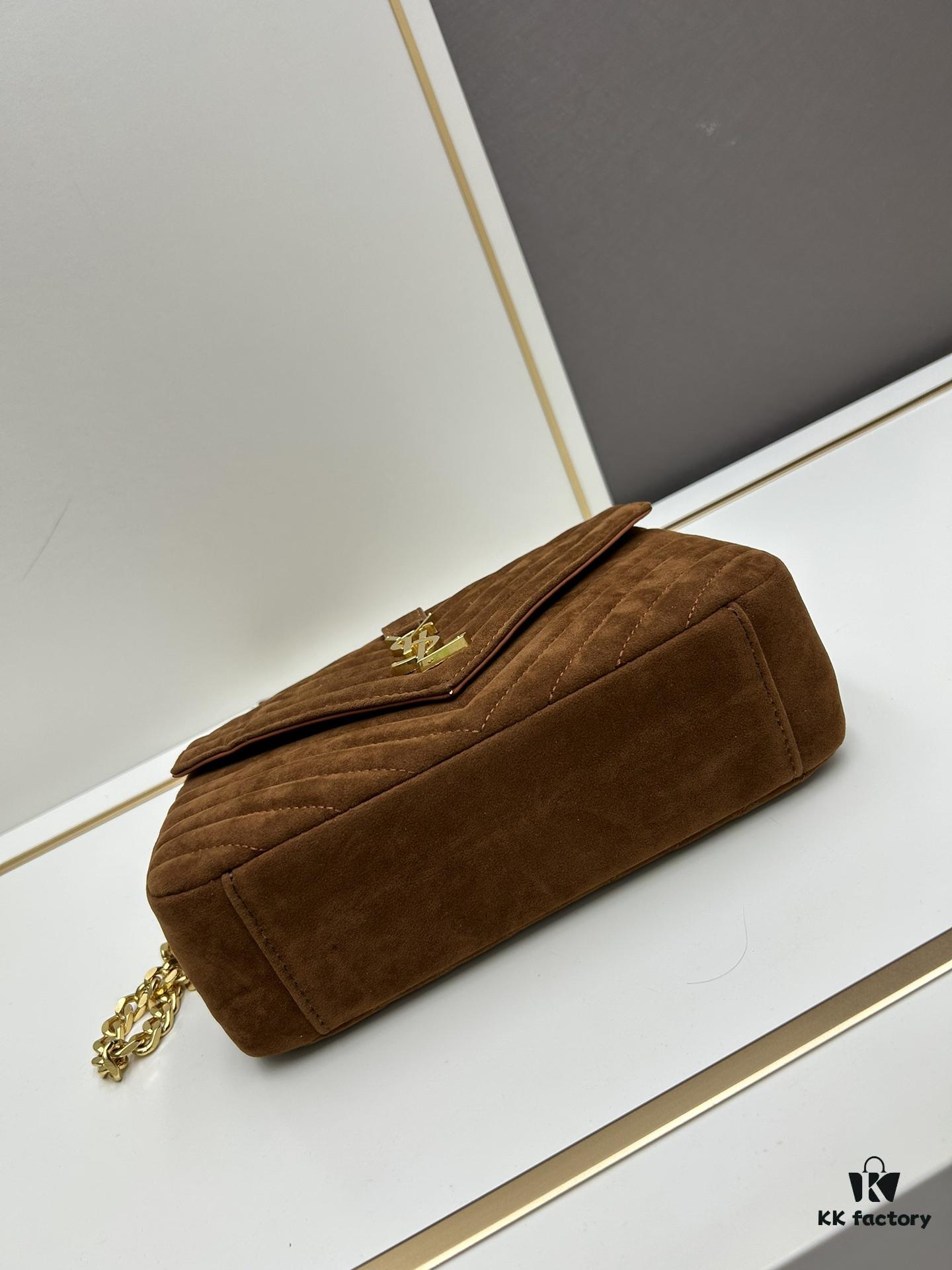 New Arrival with Box ||| Saffiano Leather YSL Saint Laurent V-Logo Sling Bag