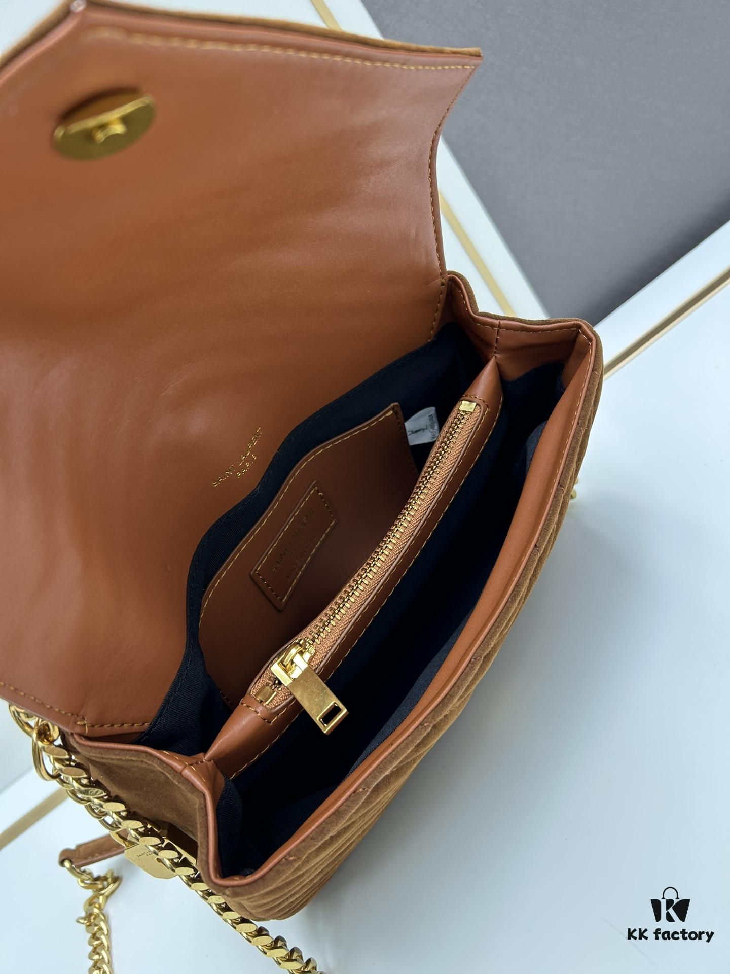 New Arrival with Box ||| Saffiano Leather YSL Saint Laurent V-Logo Sling Bag