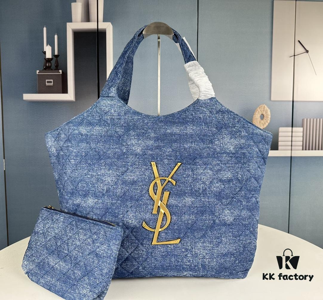 New YSL Shopping Bag in Beautiful Blue Denim – Absolutely Stunning!