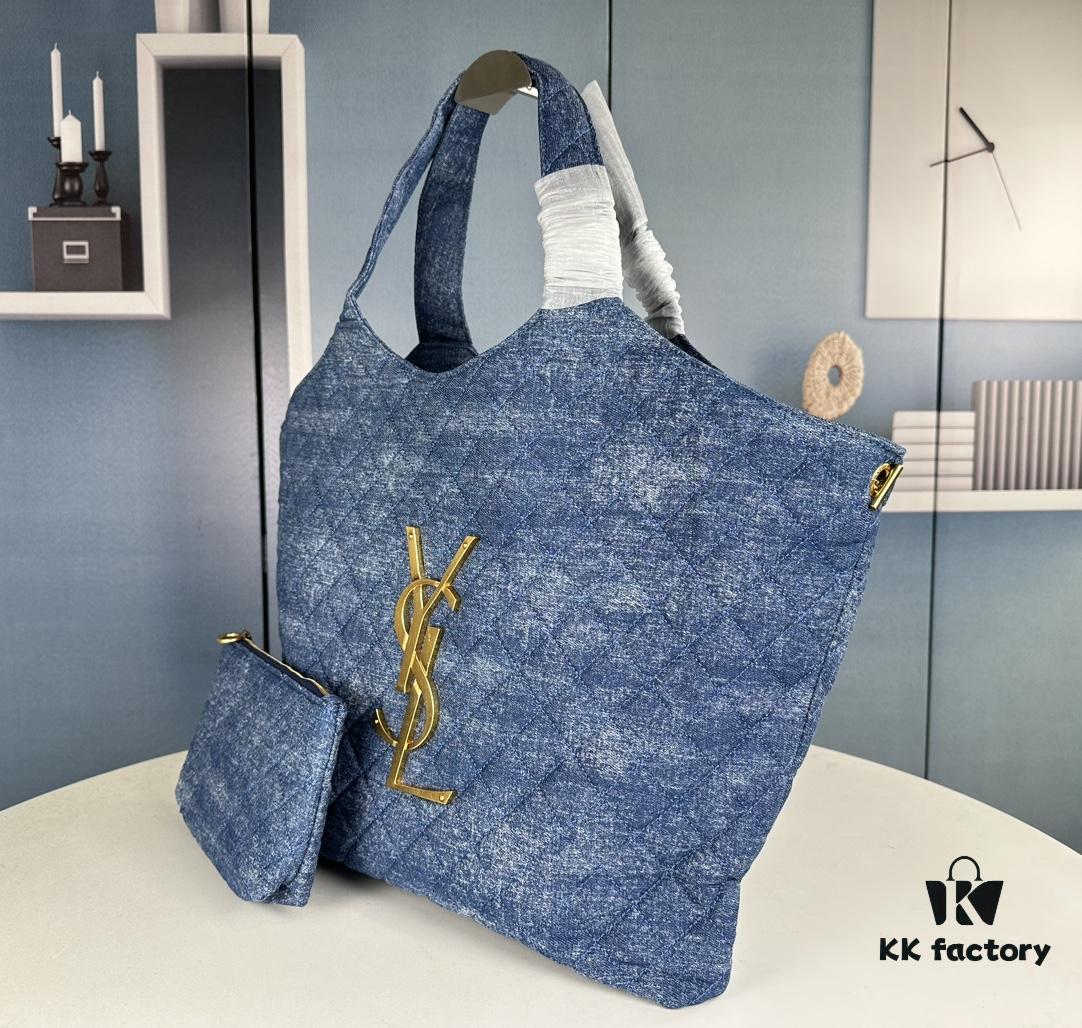 New YSL Shopping Bag in Beautiful Blue Denim – Absolutely Stunning!