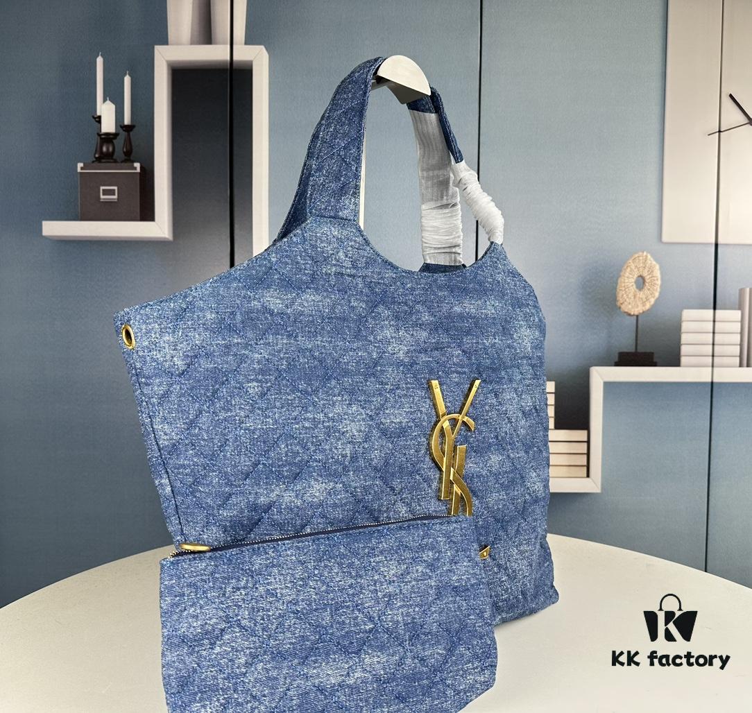 New YSL Shopping Bag in Beautiful Blue Denim – Absolutely Stunning!