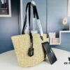New YSL Straw Tote Shopping Bag