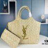 New YSL Oversized Logo Quilted Tote Bag