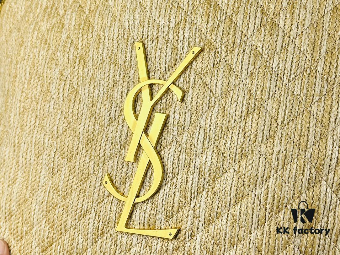 New YSL Oversized Logo Quilted Tote Bag