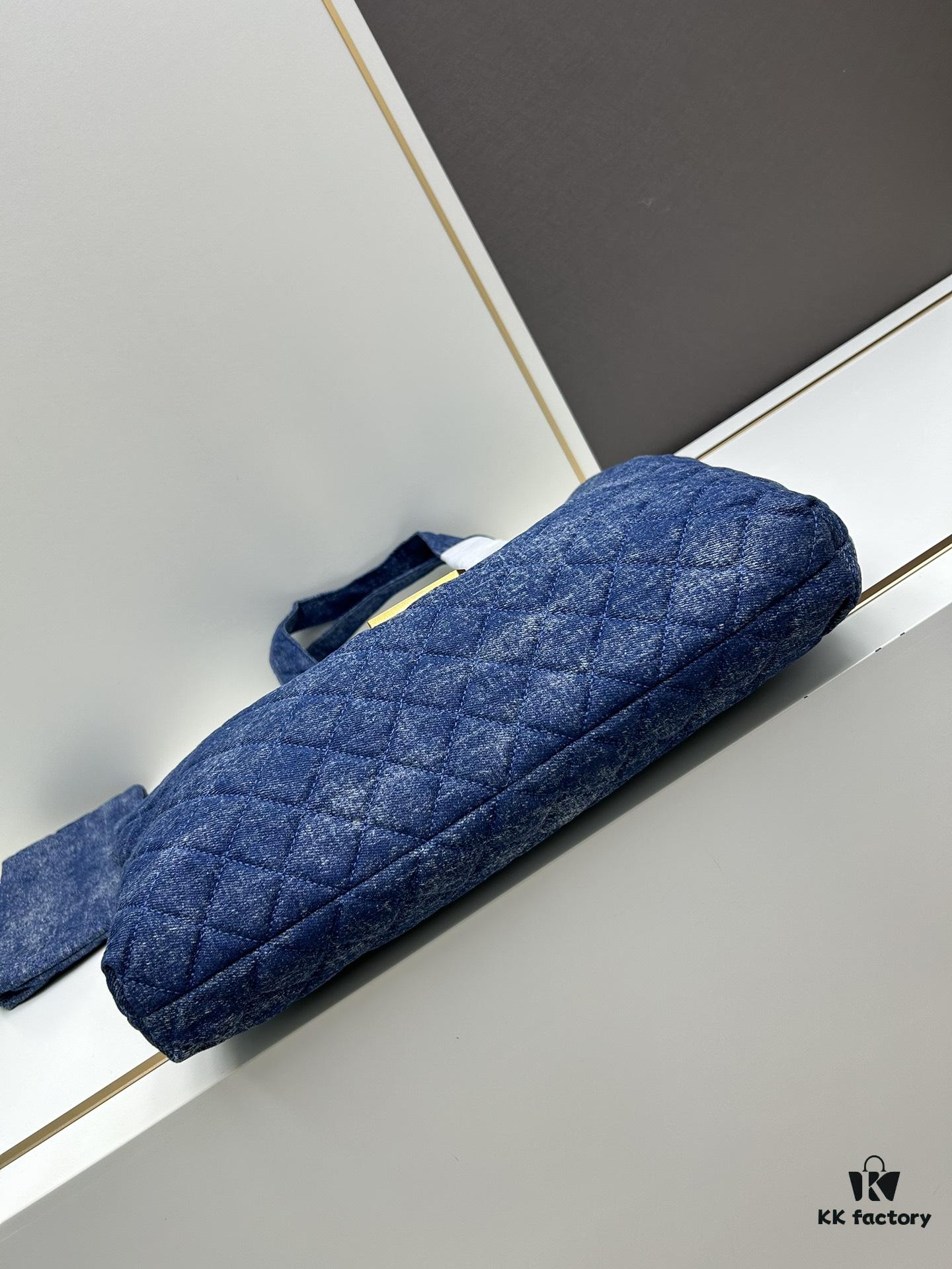 New Arrival YSL Shopping Bag is Amazing! Beautiful Blue Denim with Huge Capacity and Latest Trend