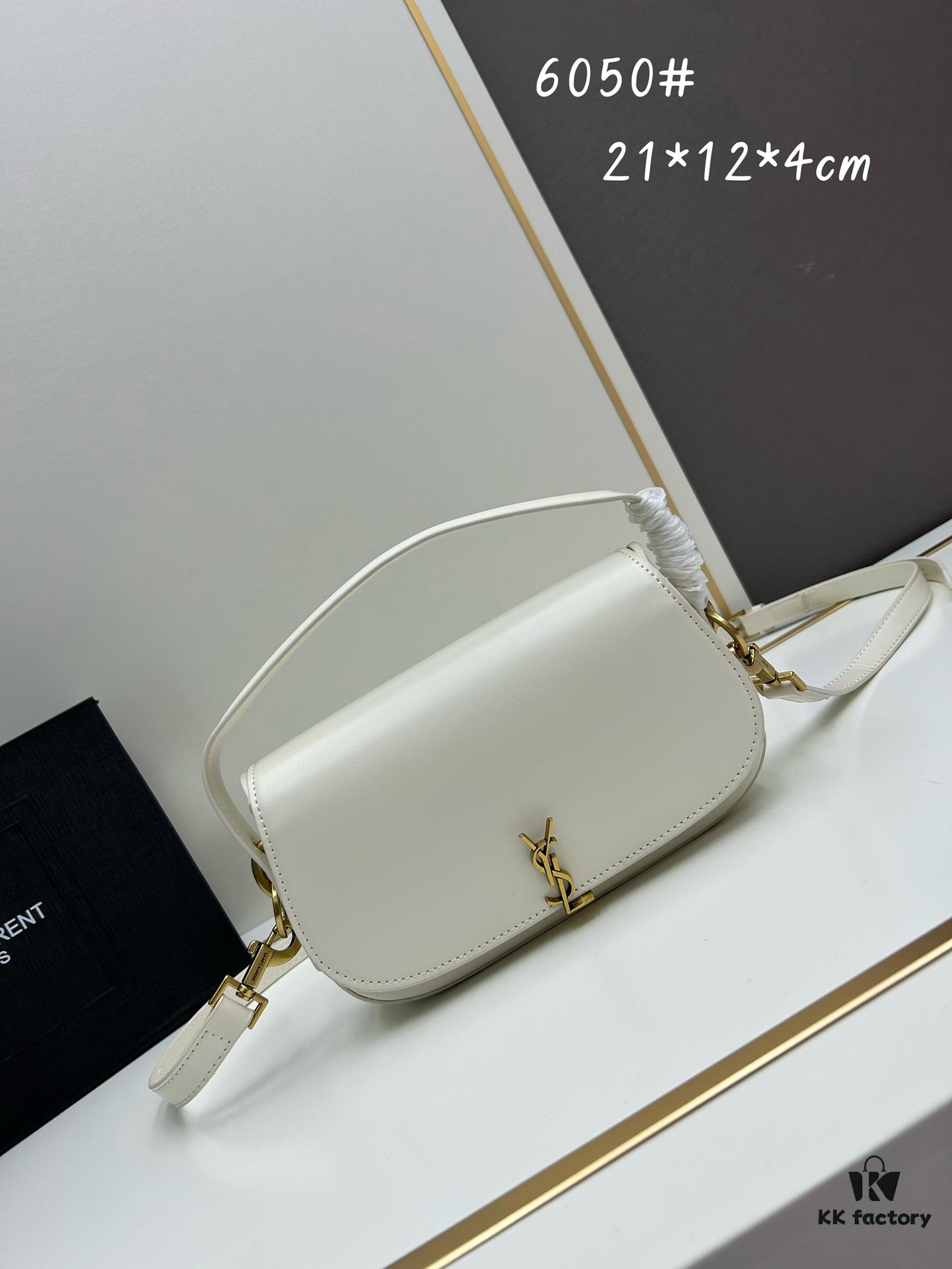 New Arrival with Box 💰 Cool & Chic! YSL 2024 Voltair Box Leather Crossbody Bag