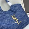 New Arrival YSL Shopping Bag is Amazing! Beautiful Blue Denim with Huge Capacity and Latest Trend