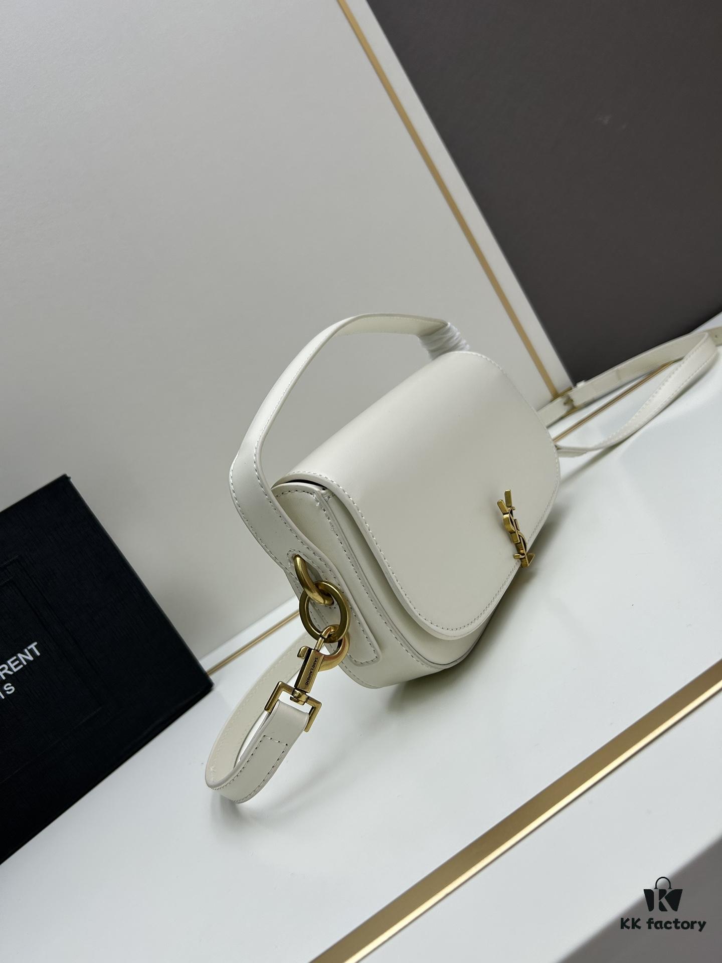 New Arrival with Box 💰 Cool and Chic! YSL 2024 Voltair Box Leather Crossbody Bag