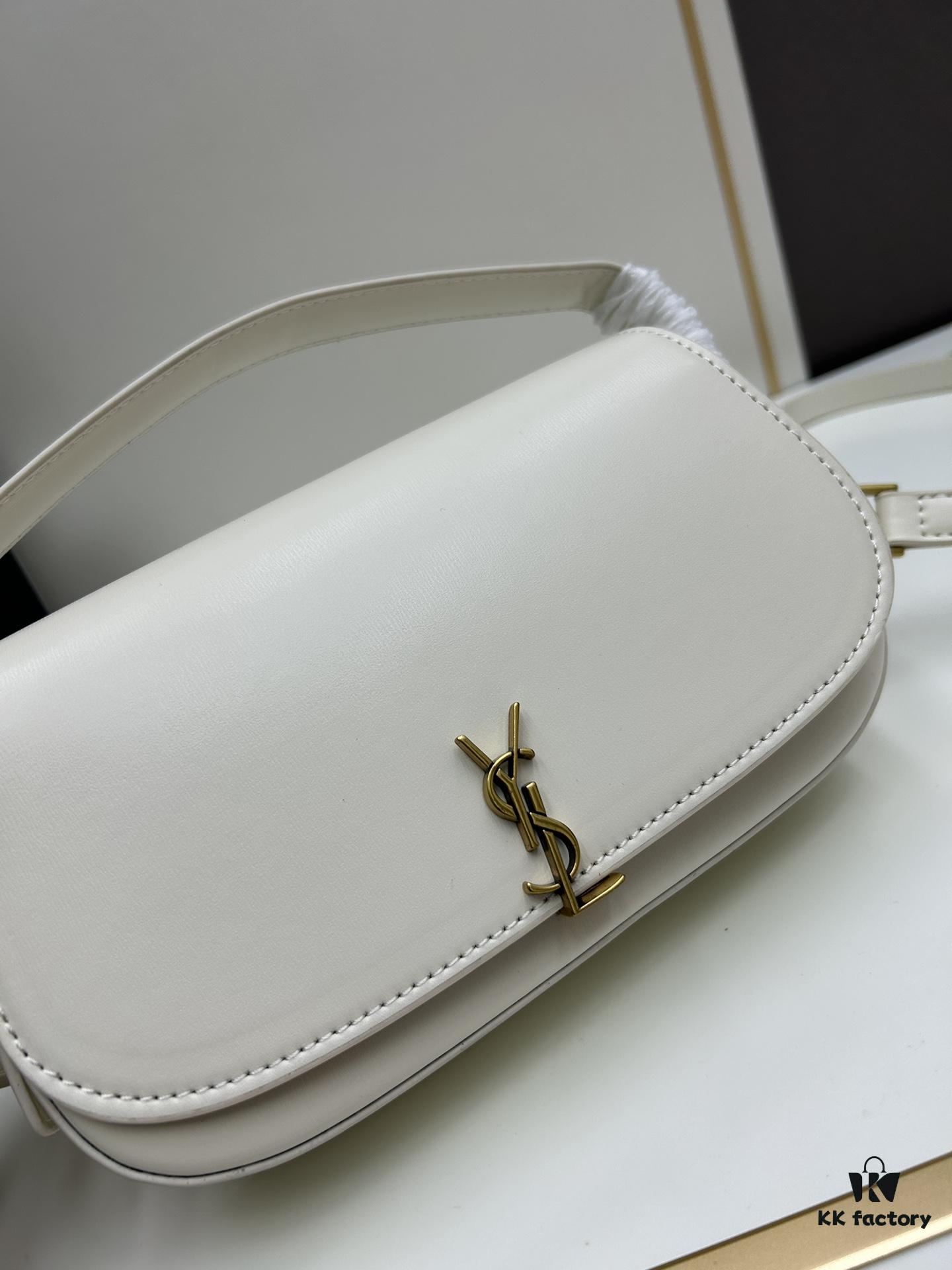 New Arrival with Box 💰 Cool and Chic! YSL 2024 Voltair Box Leather Crossbody Bag