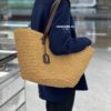 New YSL Straw Tote Shopping Bag