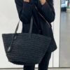 New YSL Straw Tote Shopping Bag