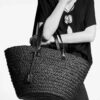 New YSL Straw Tote Shopping Bag