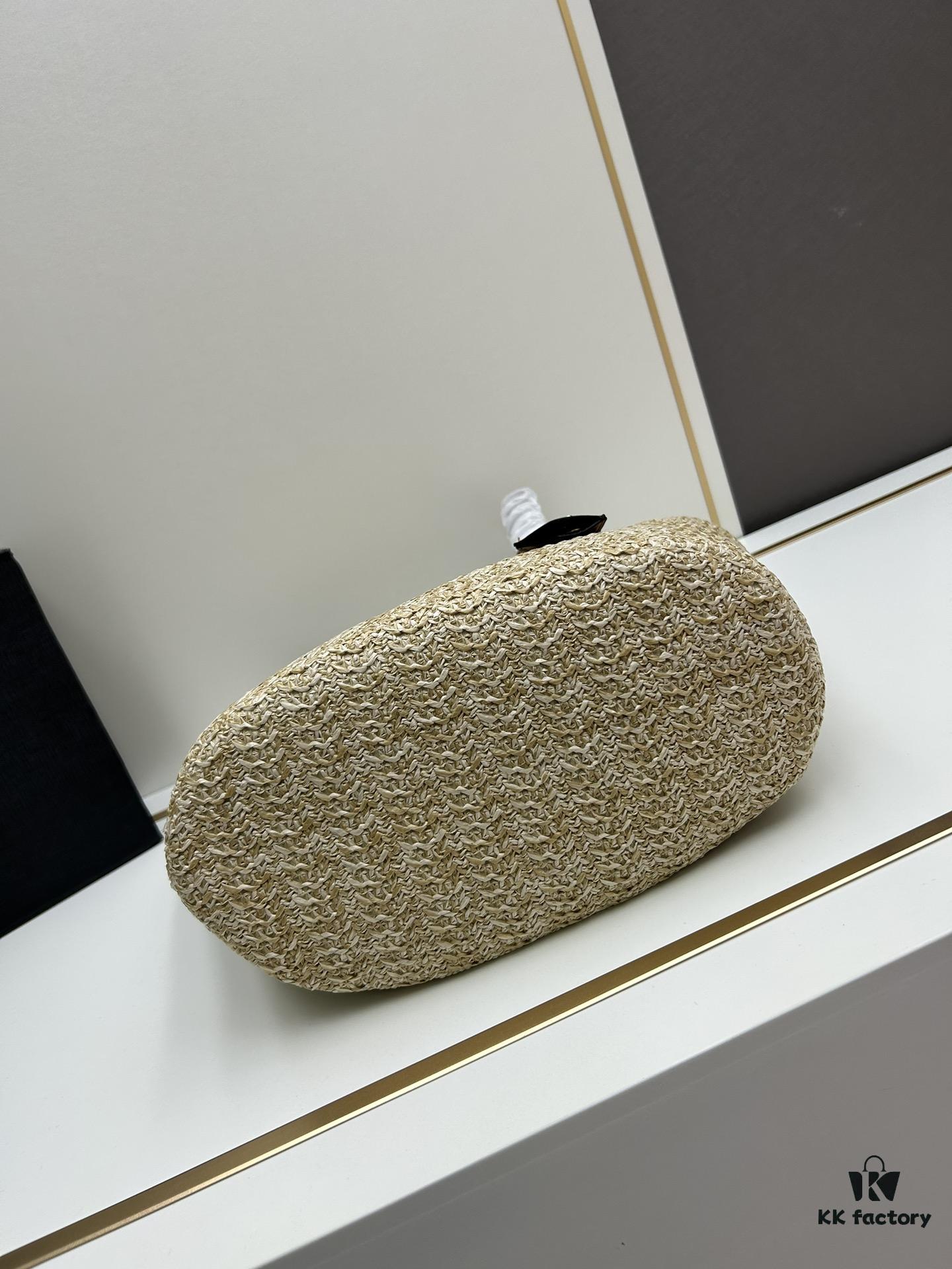 New YSL Straw Tote Shopping Bag