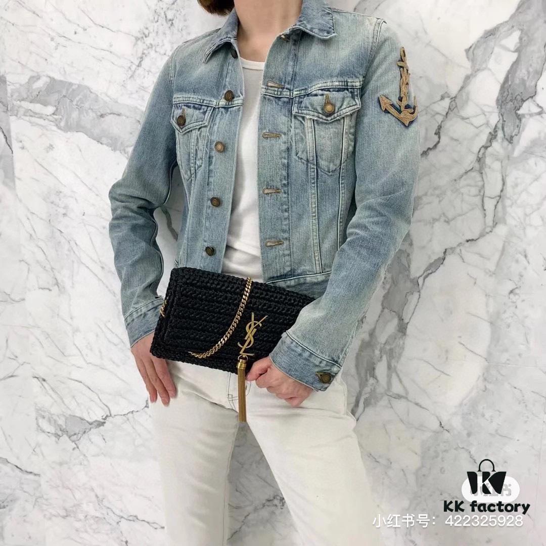 Bestseller YSL New Raffia Woven Tassel Bag! Summer Beach Joy