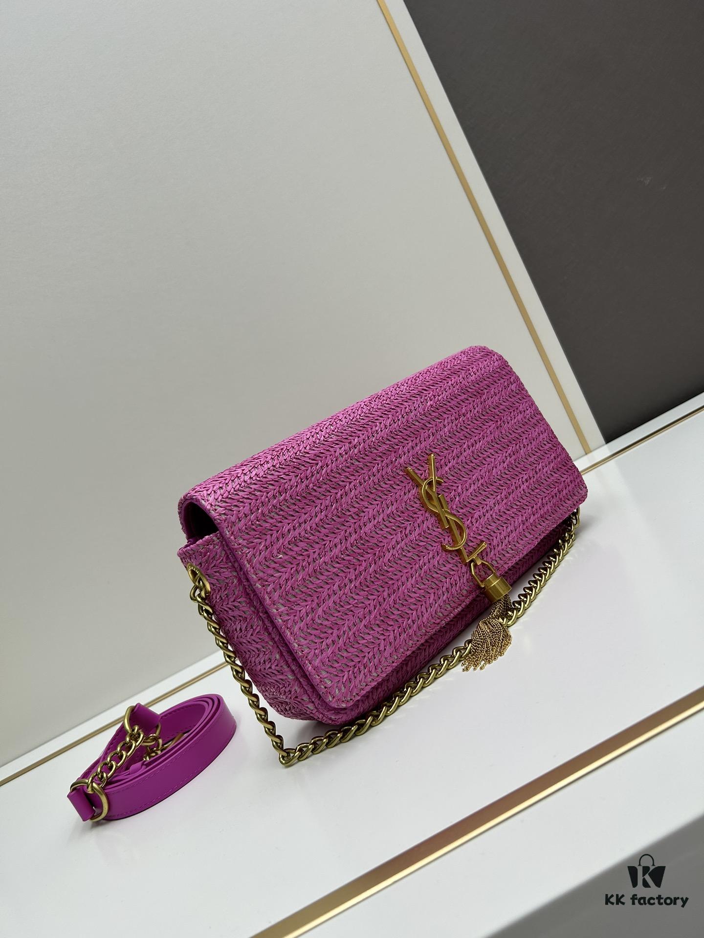 Bestseller YSL New Raffia Woven Tassel Bag! Summer Beach Happiness