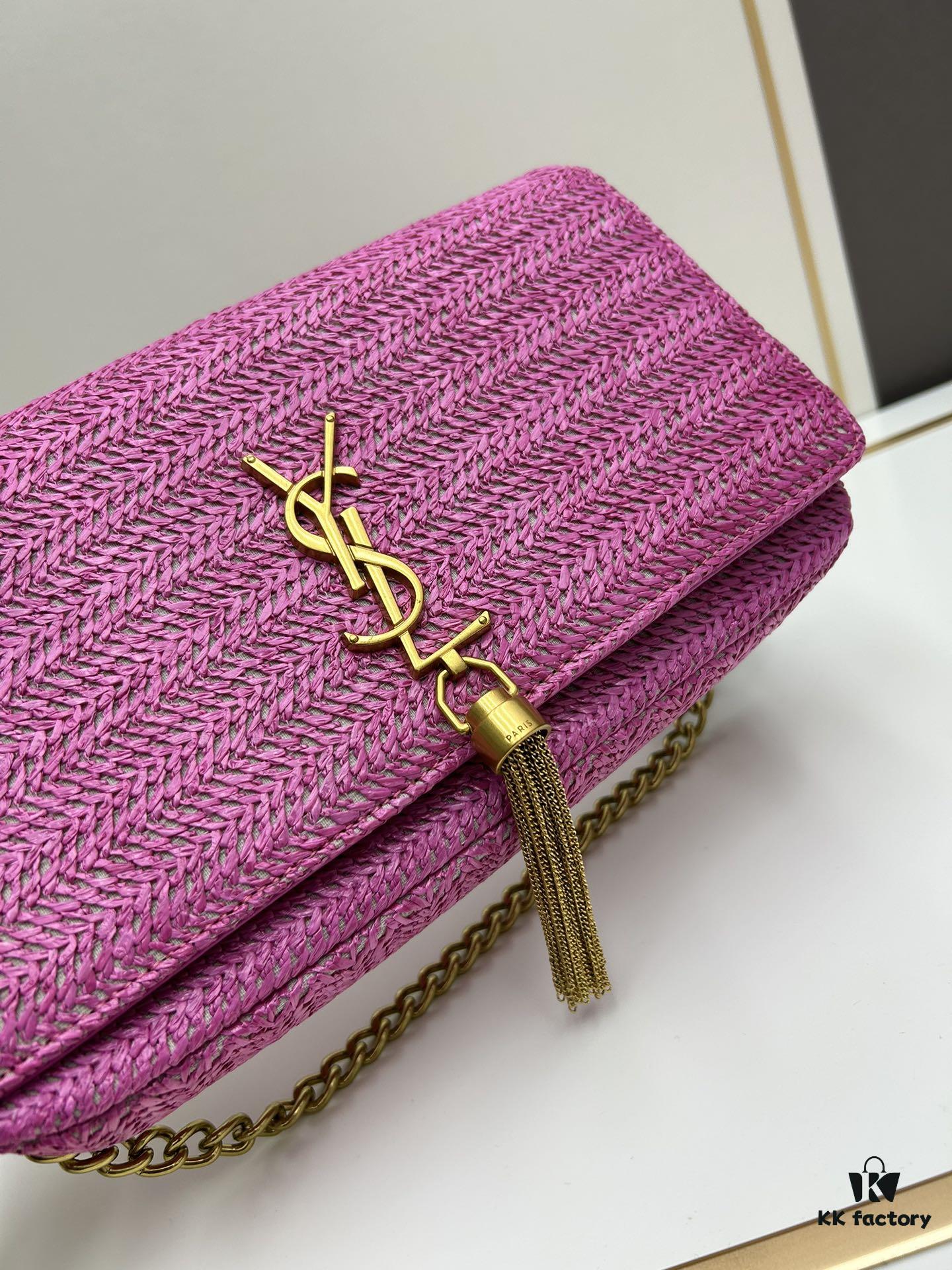 Bestseller YSL New Raffia Woven Tassel Bag! Summer Beach Happiness