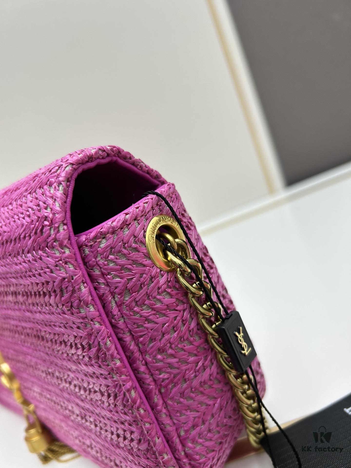Bestseller YSL New Raffia Woven Tassel Bag! Summer Beach Happiness