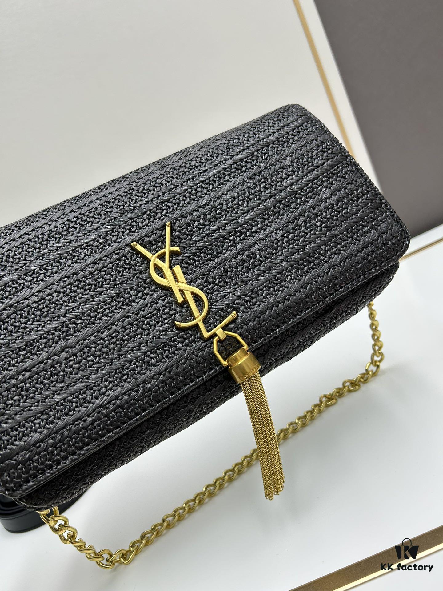 Bestseller YSL New Raffia Woven Tassel Bag! Summer Beach Happiness
