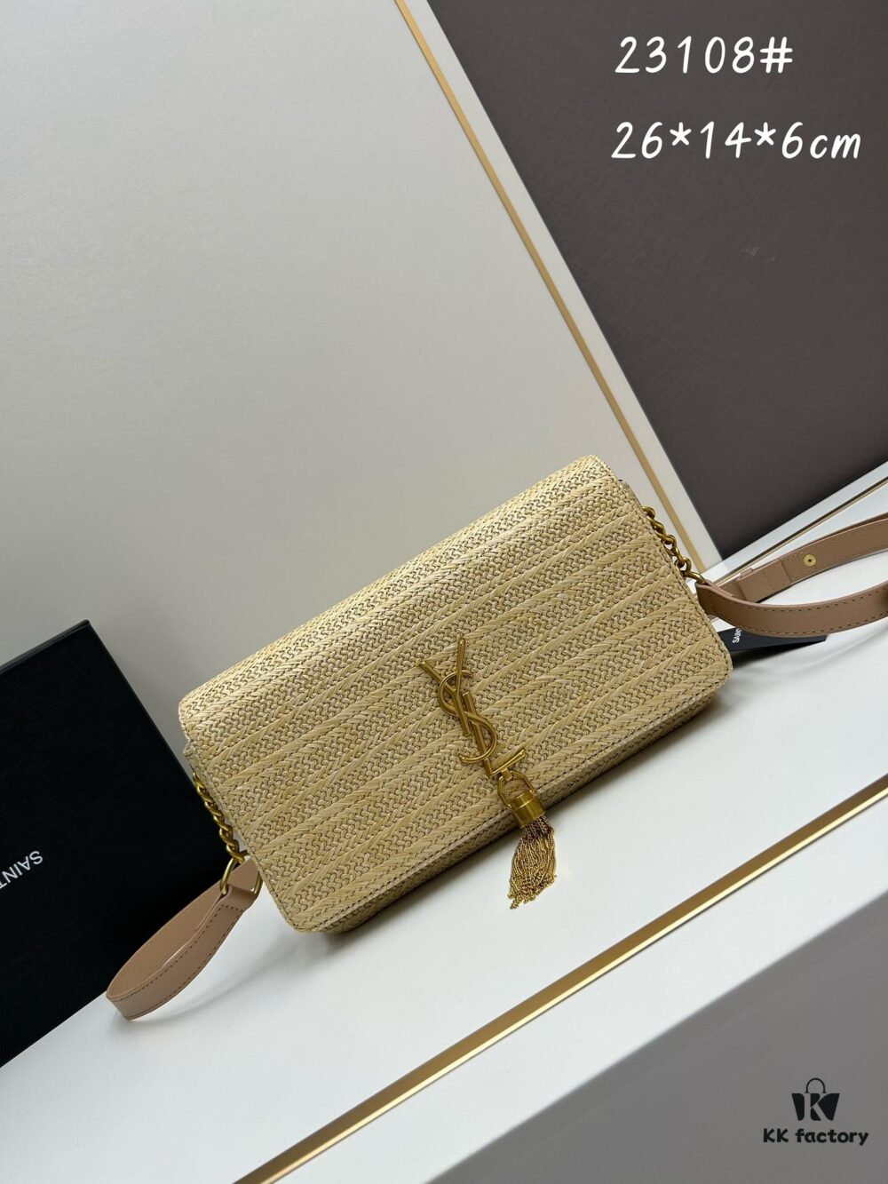 Bestseller YSL New Raffia Woven Tassel Bag! Summer Beach Happiness
