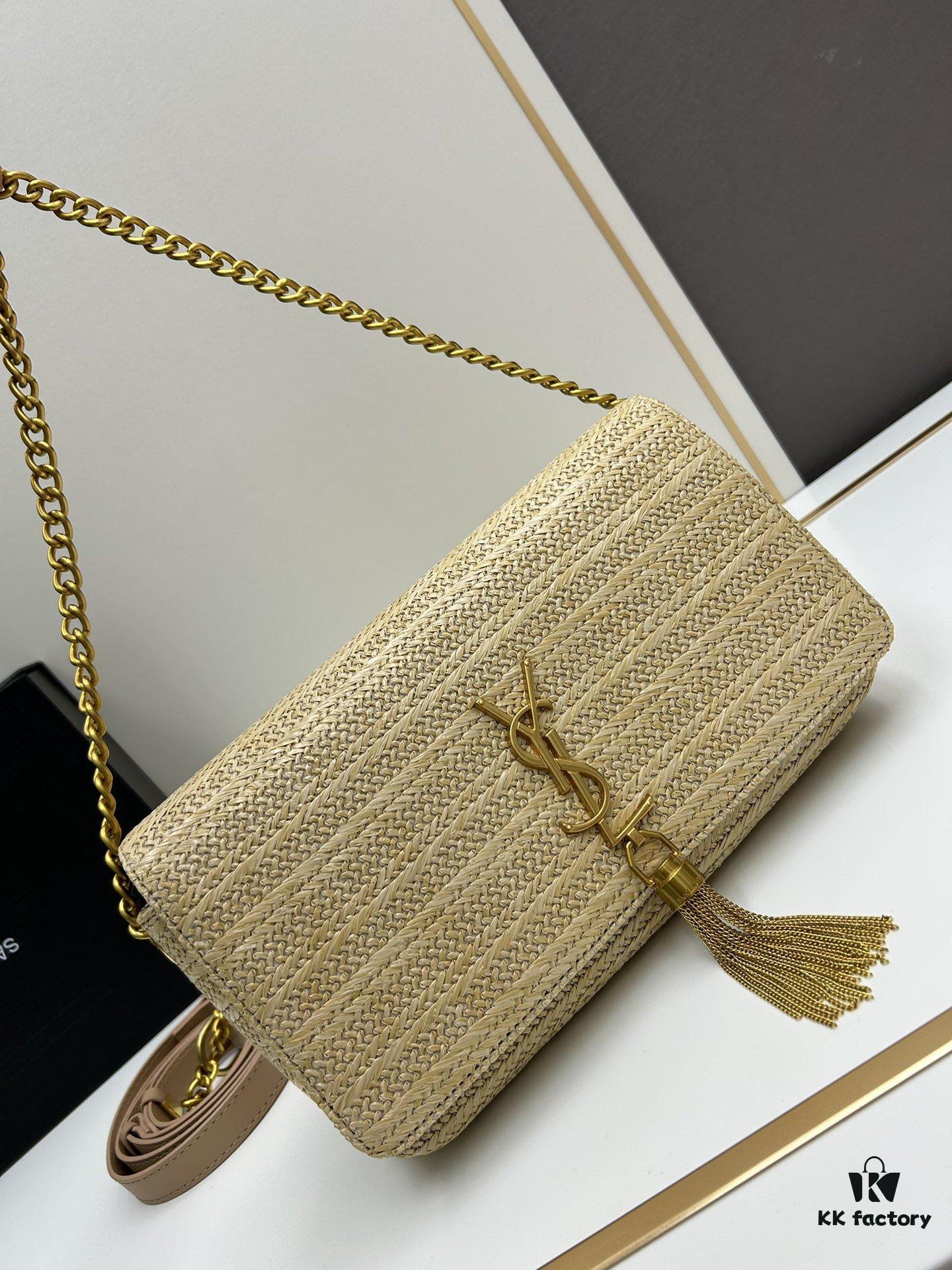 Bestseller YSL New Raffia Woven Tassel Bag! Summer Beach Happiness