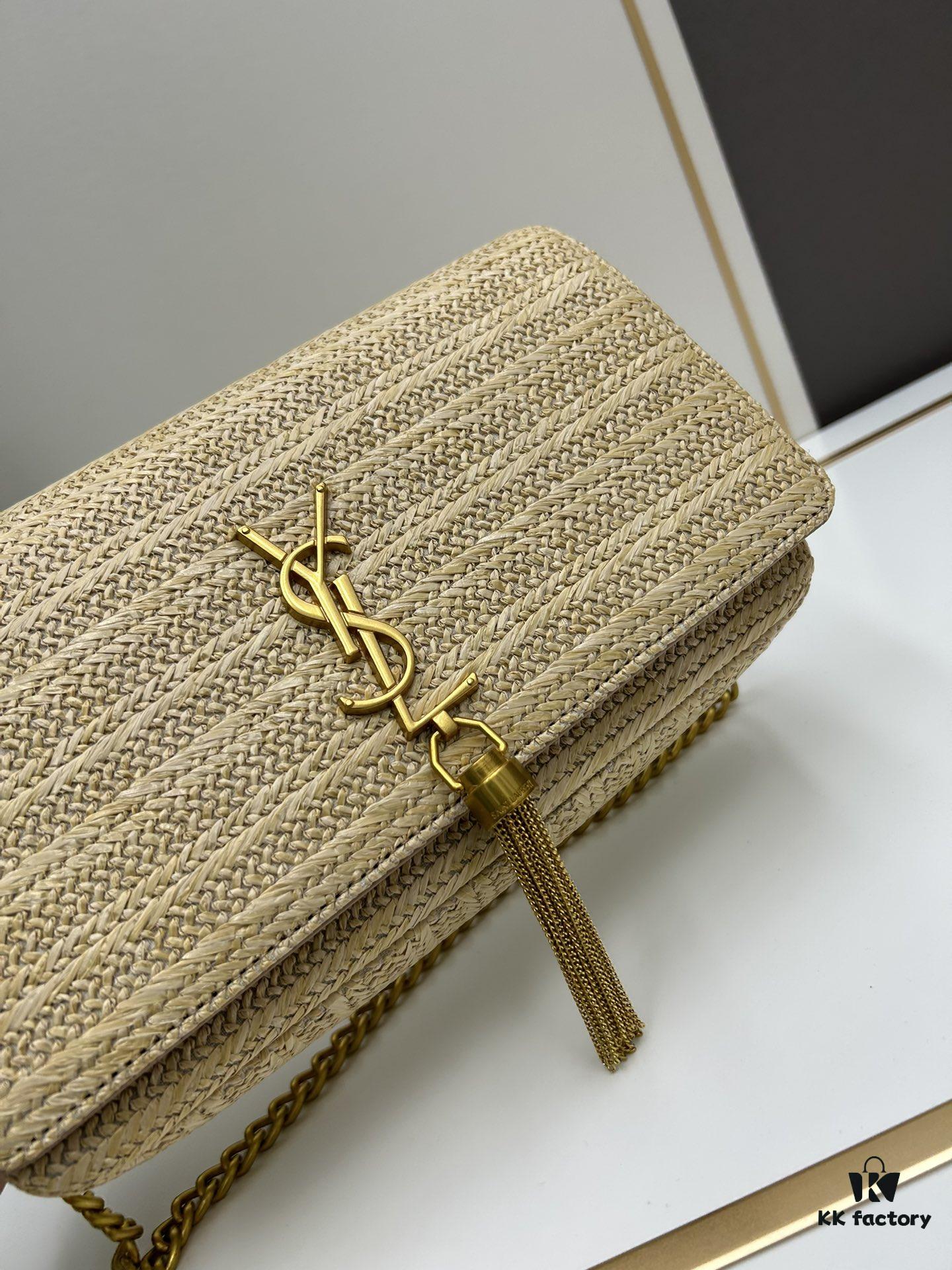 Bestseller YSL New Raffia Woven Tassel Bag! Summer Beach Happiness