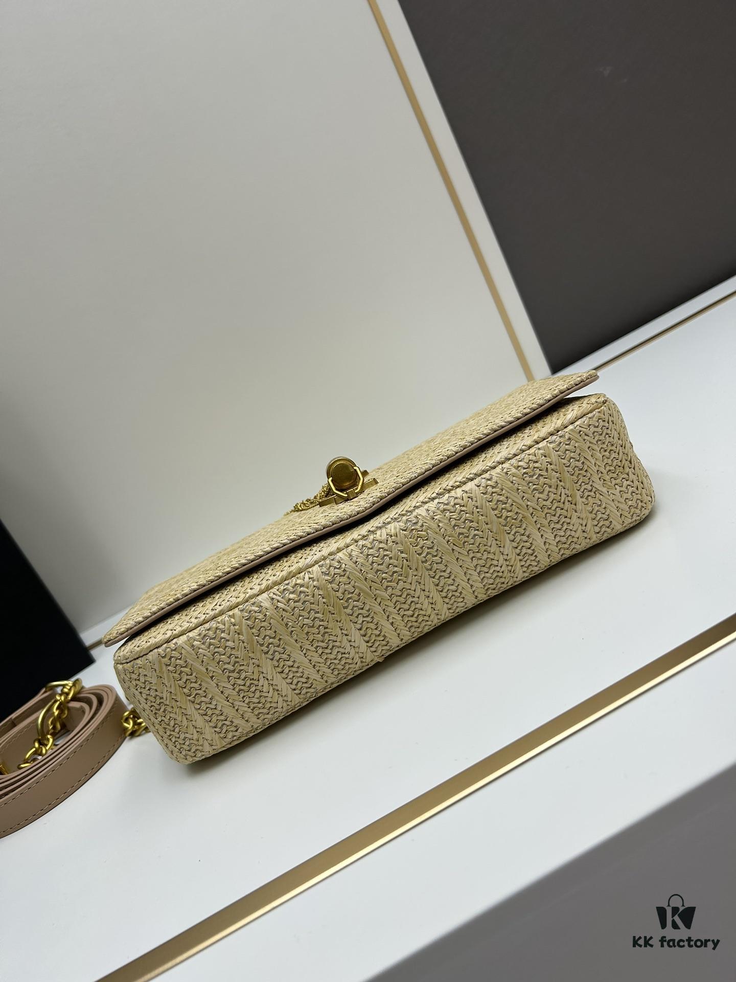 Bestseller YSL New Raffia Woven Tassel Bag! Summer Beach Happiness