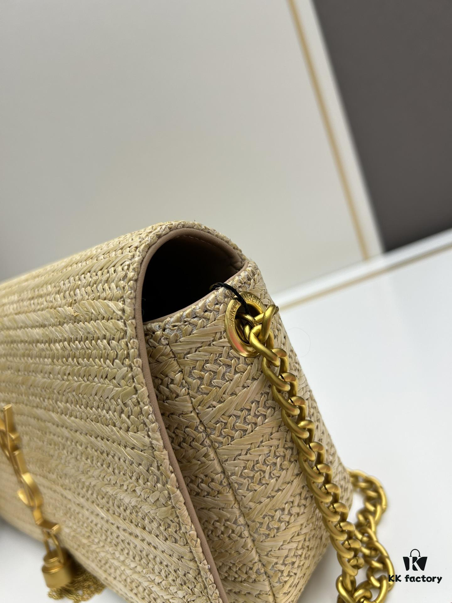 Bestseller YSL New Raffia Woven Tassel Bag! Summer Beach Happiness