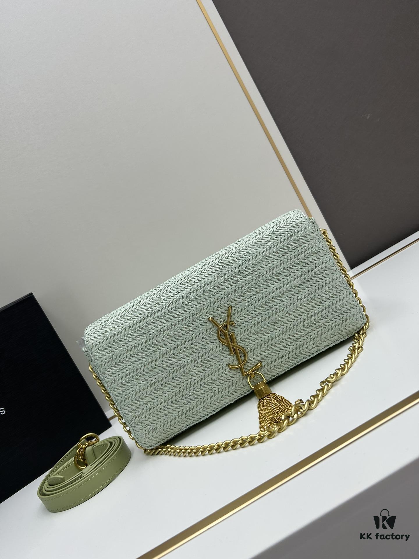 Bestseller YSL New Raffia Woven Tassel Bag! Summer Beach Happiness