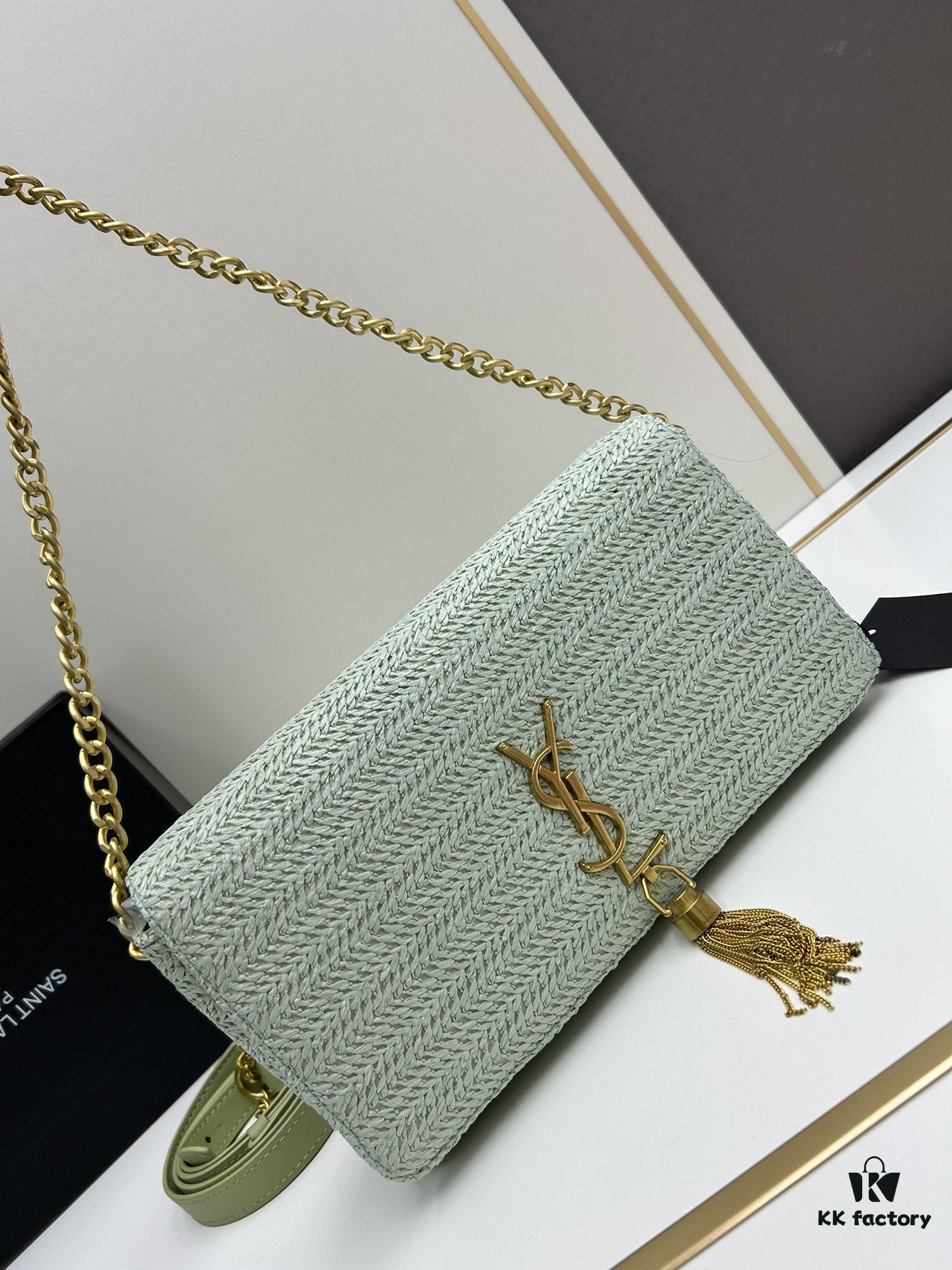 Bestseller YSL New Raffia Woven Tassel Bag! Summer Beach Happiness